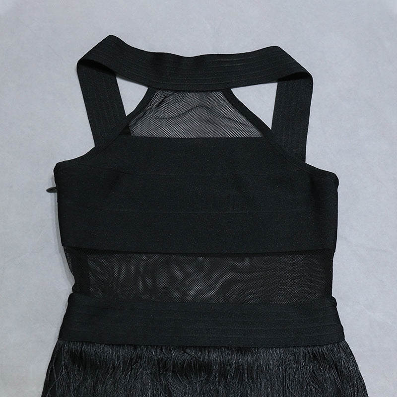 High-Grade Bandage Tassel Dress 🇫🇷 French-Inspired Fit