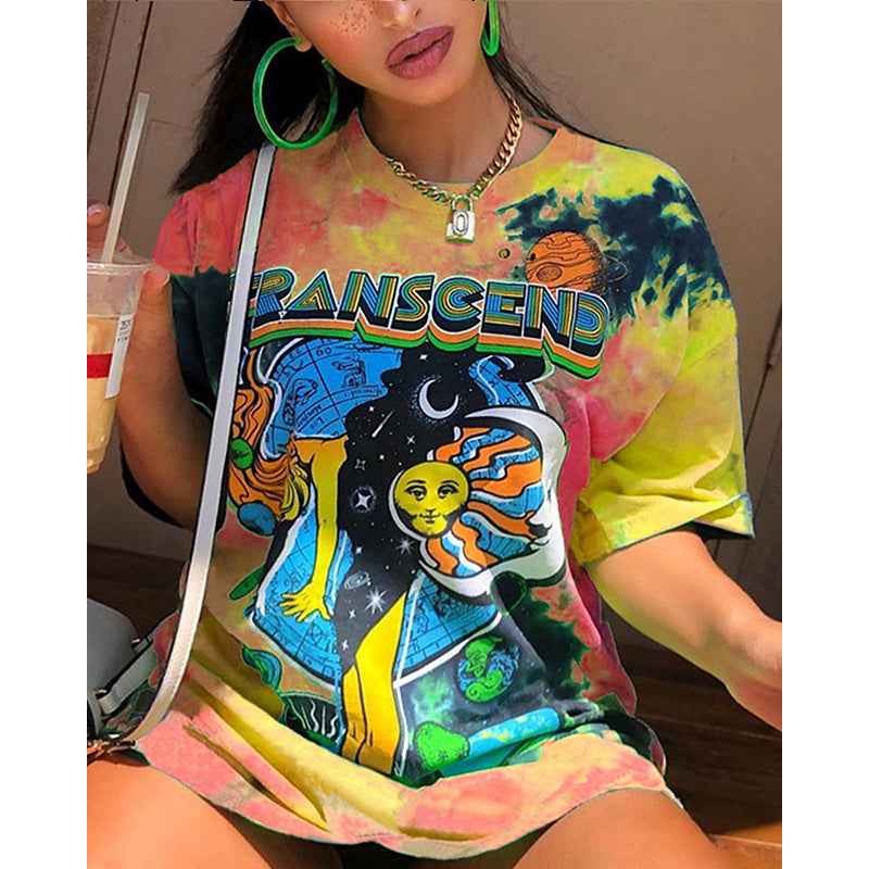 High Street Oversized T-shirt Women Summer Y2K Clothes