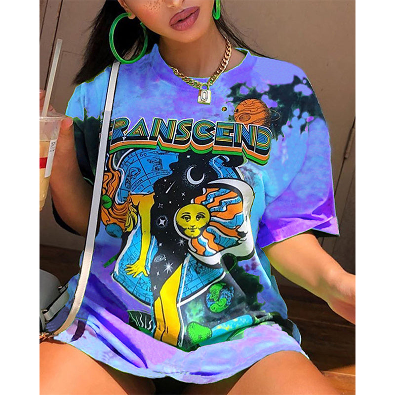 High Street Oversized T-shirt Women Summer Y2K Clothes