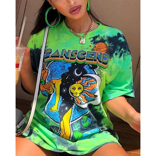 High Street Oversized T-shirt Women Summer Y2K Clothes