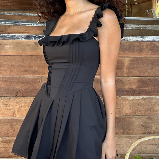 Fishbone Corset Waist Midi Dress 💫