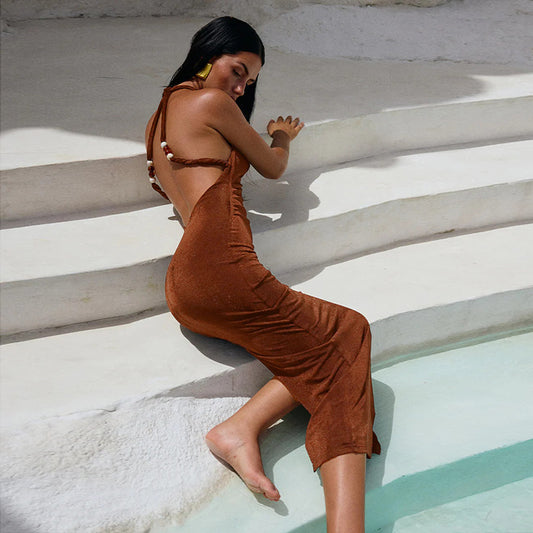 Backless Sheath Dress 🌺 Vacation Style Essential